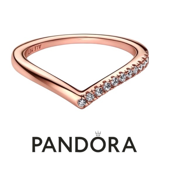 PANDORA ALE MET Timeless Wish Half Sparkling Ring Size 6 NEW WITH TAG - Picture 3 of 6